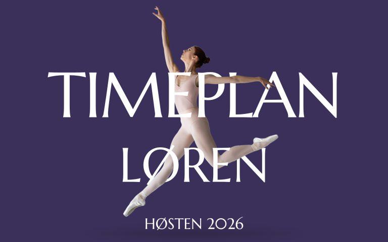 Timeplan Løren Høsten 2026